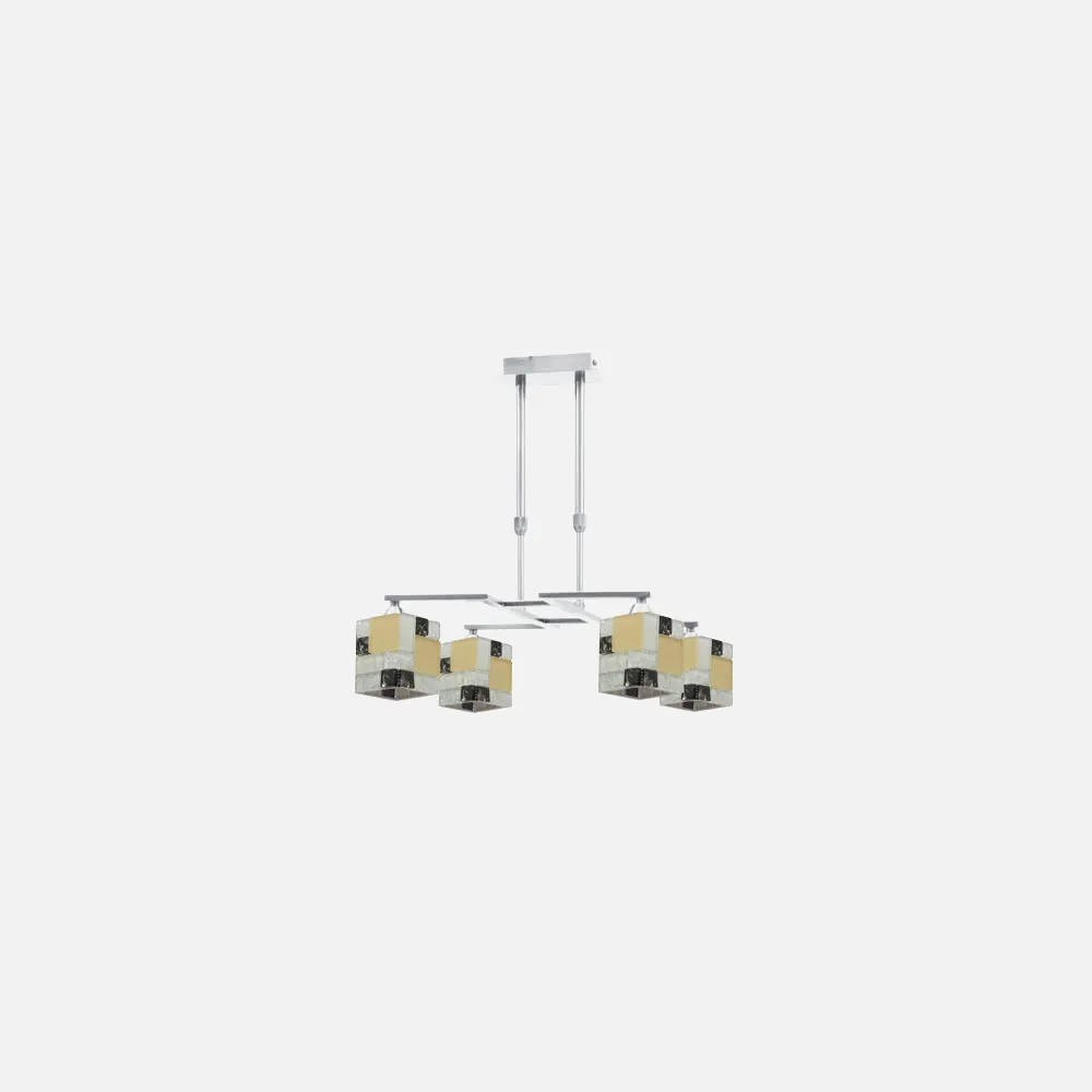 Lampara 4dh Serie Lausana Cromo 4xe14 Regx45