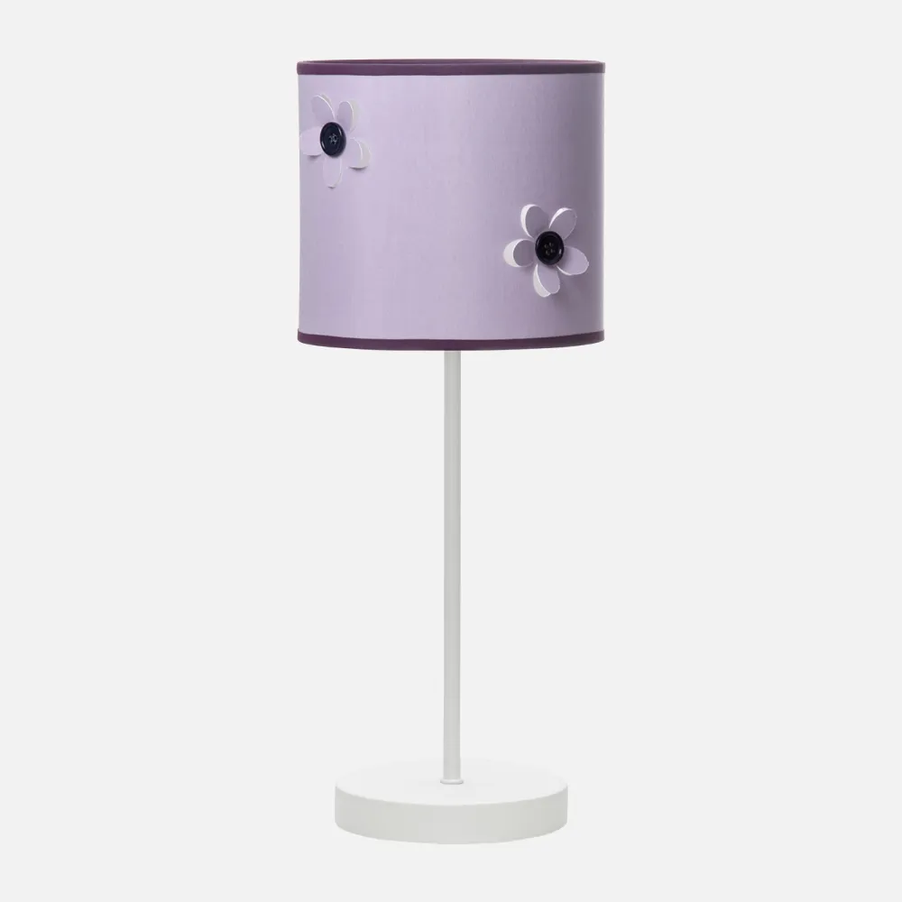 068971019 - Botão Lilás Lâmpada de Mesa 1xe14 38x16d