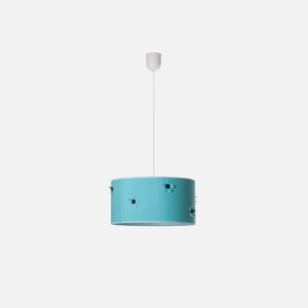 Pendant light Turquoise Button 1xe27 Regx35d