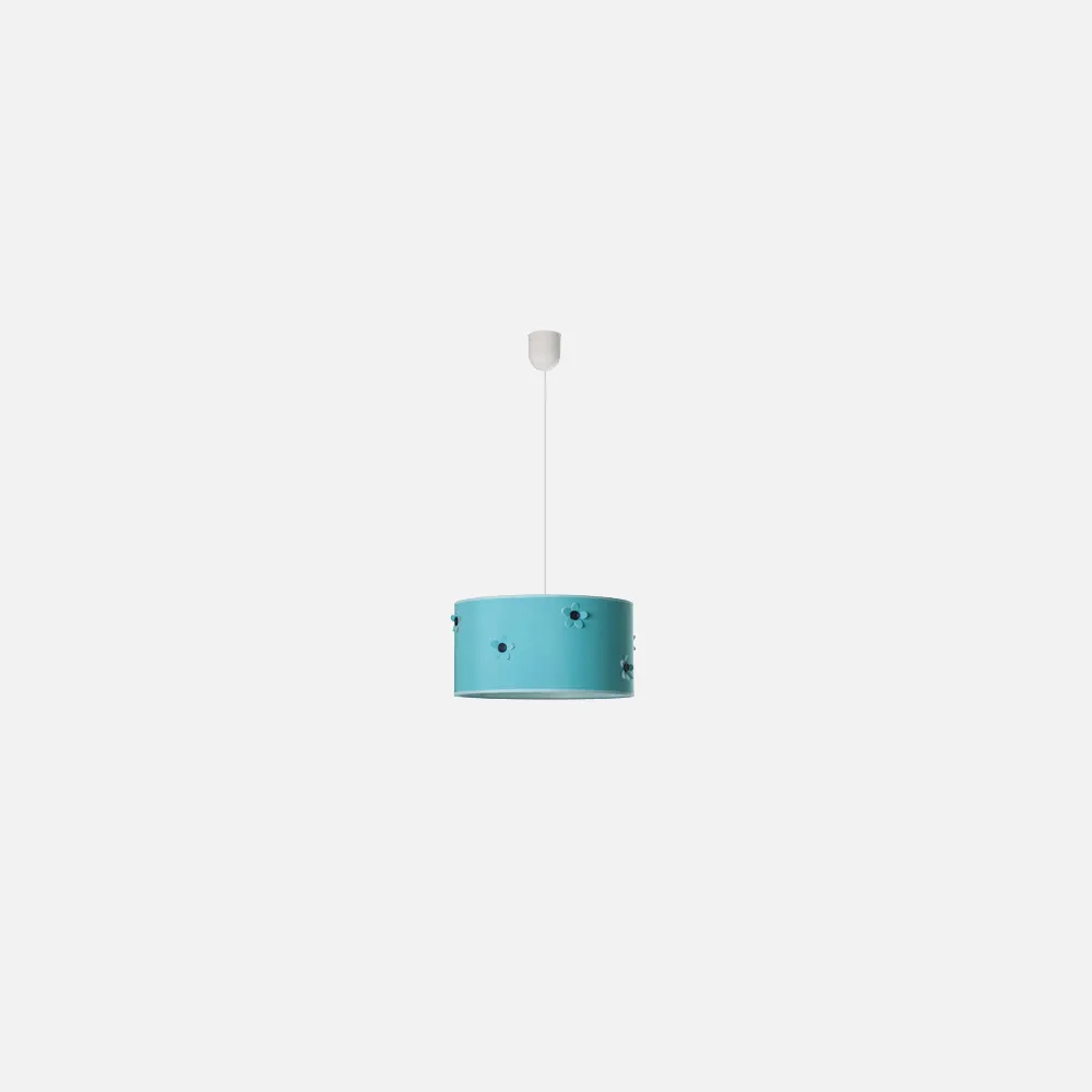 068993508 - Pendente Botão Turquesa 1xe27 Regx35d