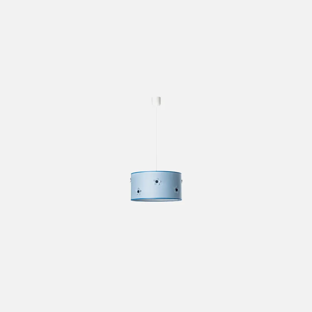 Colgante Serie Boton Celeste 1xe27 Regx35d