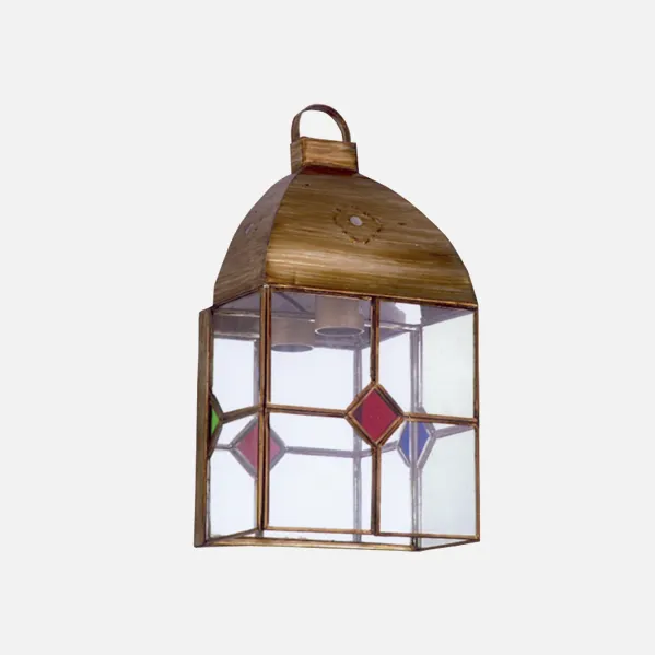 Candeeiro de parede Granadino 1xe27 Couro/cores 30x16x10 Cm