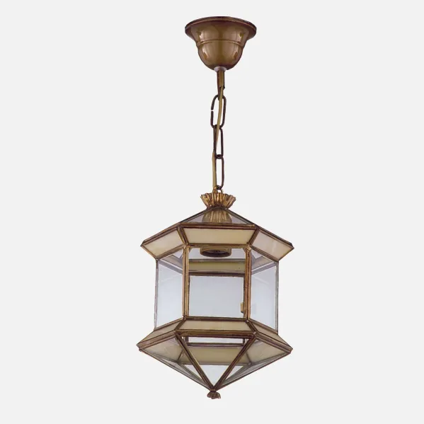 Lantern Granadino Hexagonal 1xe27 Opalina REGx21x21 Cm