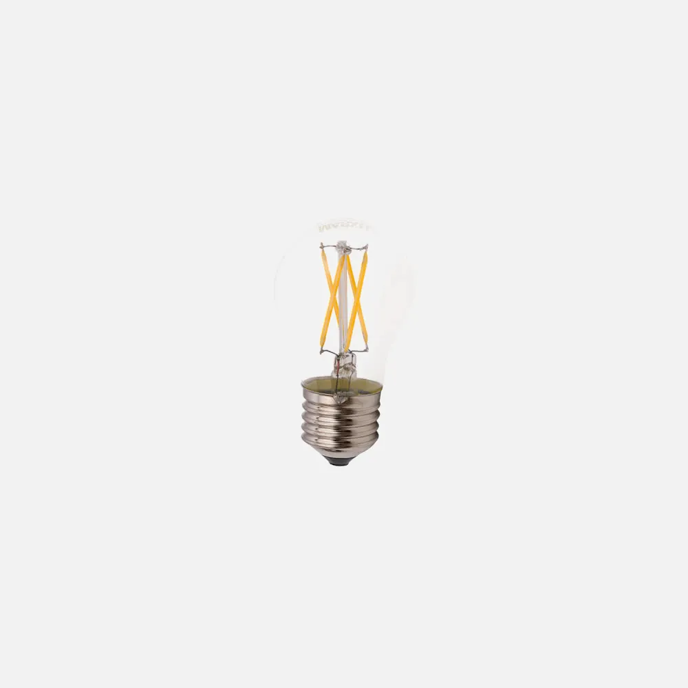 Bombilla Led Filamento Esferica E27 2w 250 Lm  2700k Calida 77x45d