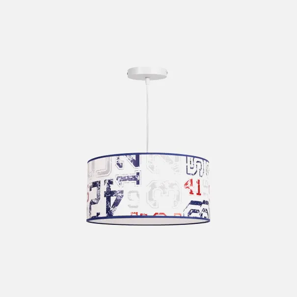 Colgante Serie Dorsal 1xe27 Azul Regx35d
