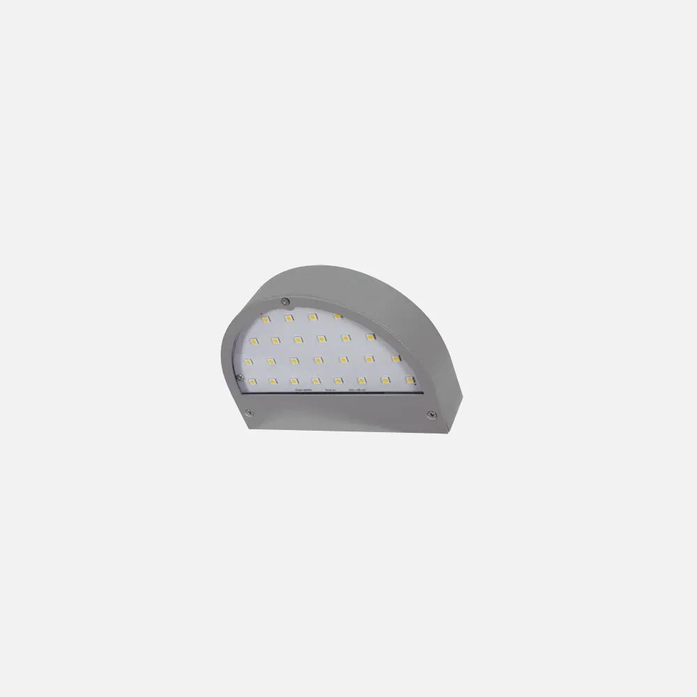 Aplique Exterior Serie Juba Gris Led 5w 450lm Ip54 (18x13x4,5)4000k
