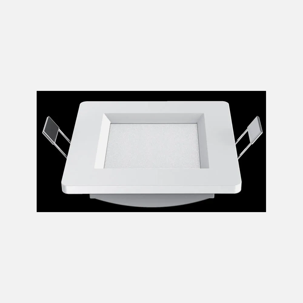 Downlight Led Intego Cuadrado 8w 330lm 3,2x11x11 Blanco 4000k Corte 9x9 Cm 