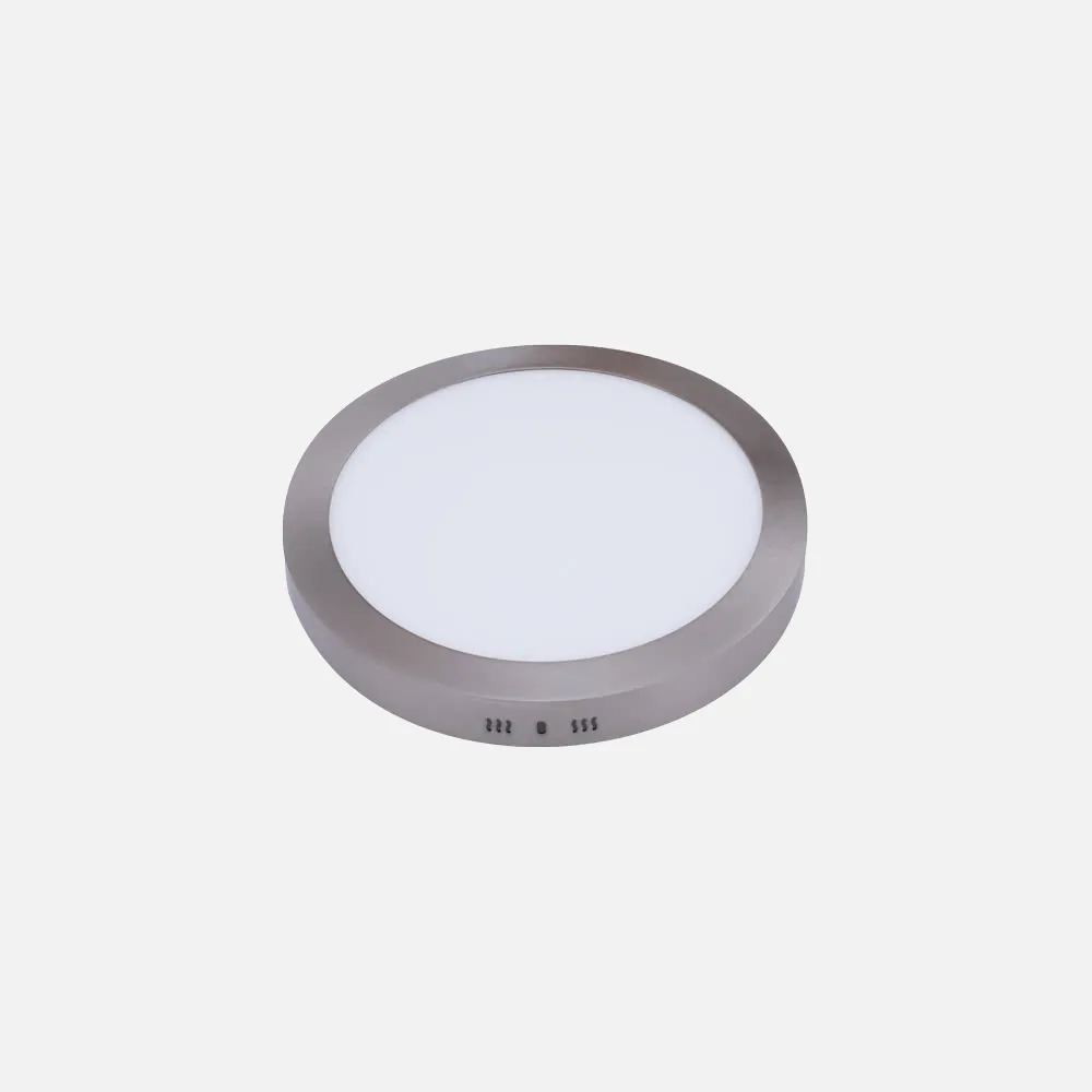 Downlight Sup. Red. Aquiles Led 24w Niquel 1800lm 30dx4h 6500k