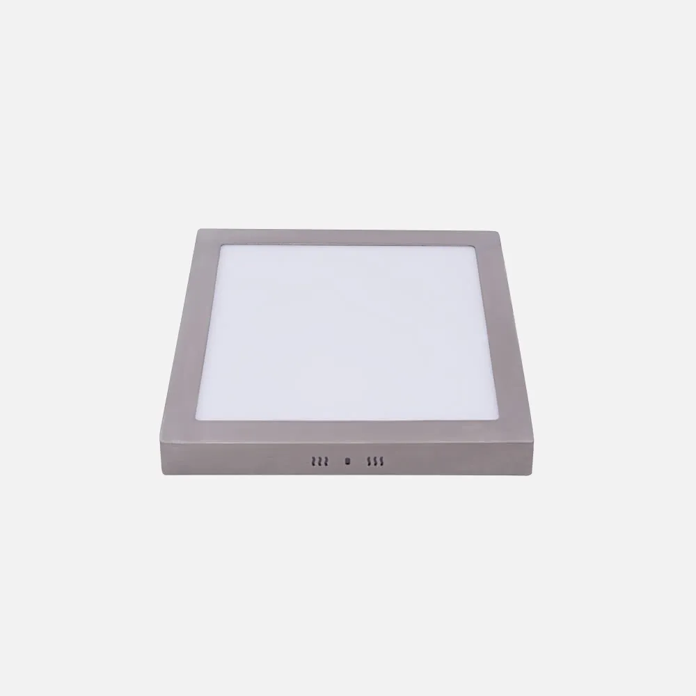 Downlight Sup. Cuad. Pegaso Led 24w Niquel 1800lm 30x30x4 6500k