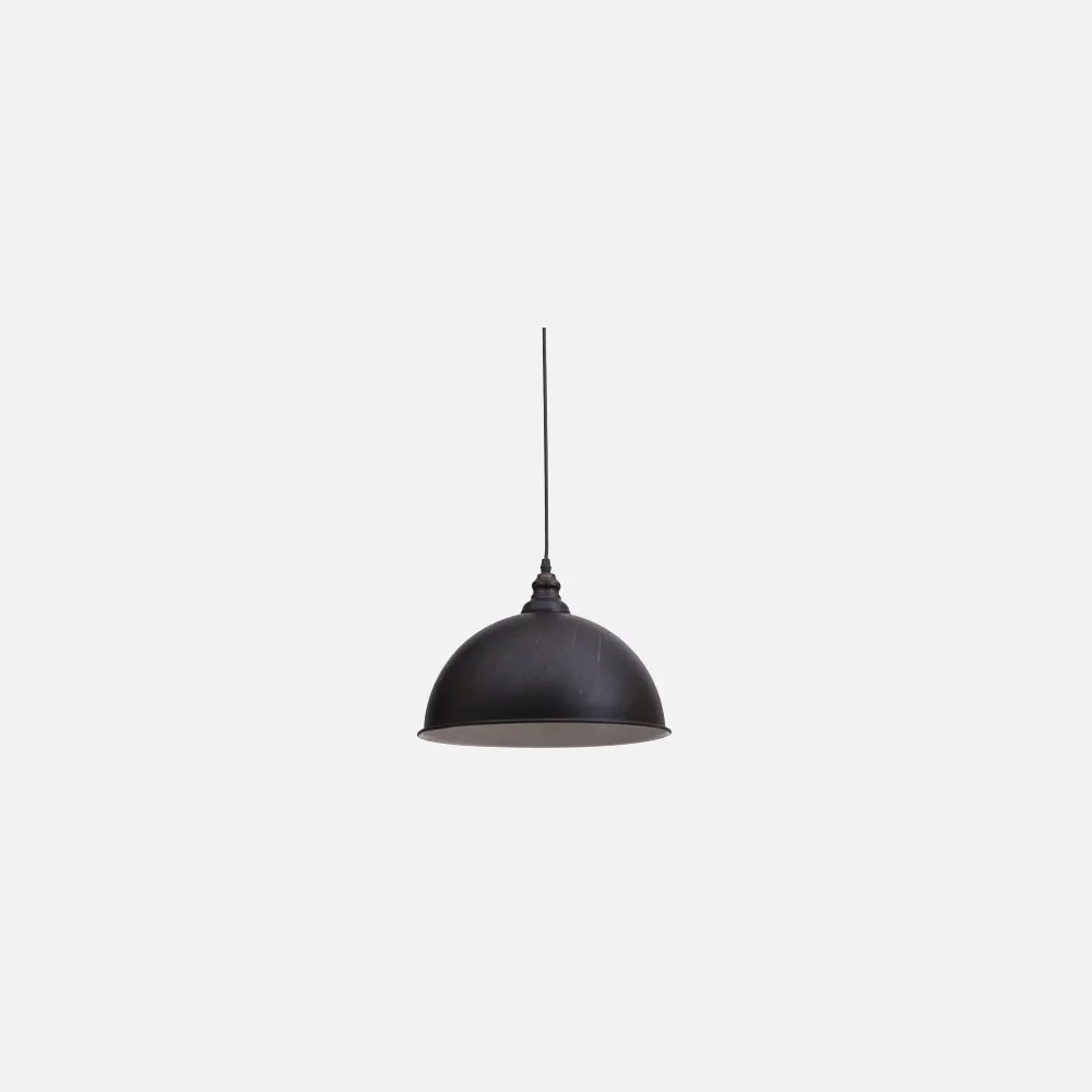 Colgante Semi Esfera Serie Antonieta Negro 1xe27 Regx31d