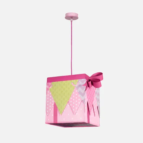 Pendant light Big Series Gift Pink 1xe27 30x30x30
