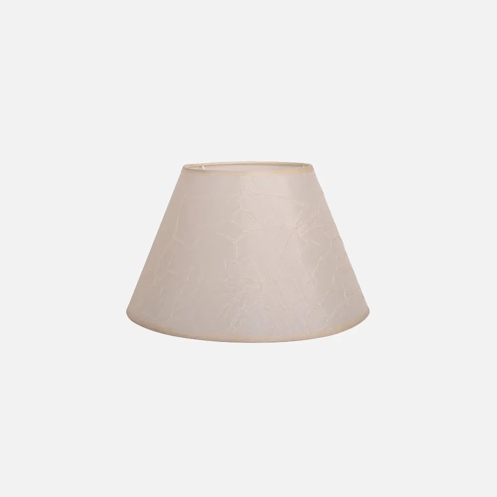 Pantalla Conica Serie Erika Pinza Beis (14x8x9.5)