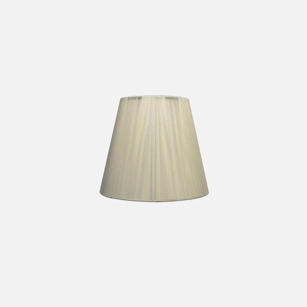 Pantalla Conica Hilo Serie Indira E27 Beis (35x18x23)