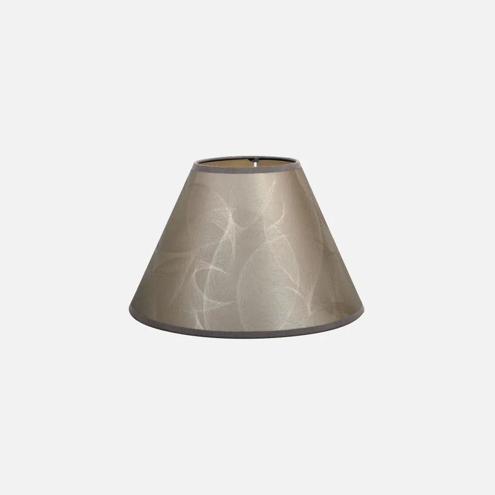 Pantalla Conica Serie Leila E27 Bronce Gris 30dx15dx20h