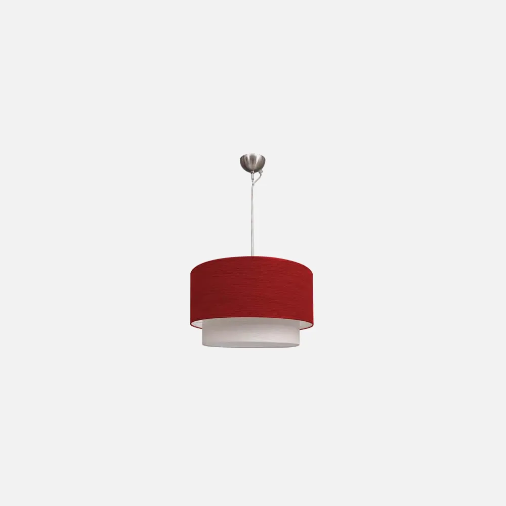Colgante Planetario Doble Cilind Rojo/bl 2xe27 (regx35)