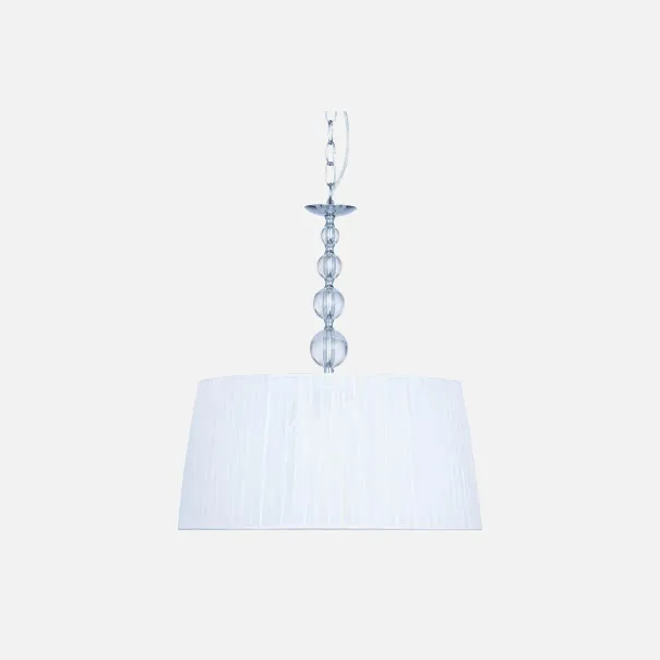 Colgante Grande Serie Alabama Blanco/cromo 2xe27 5