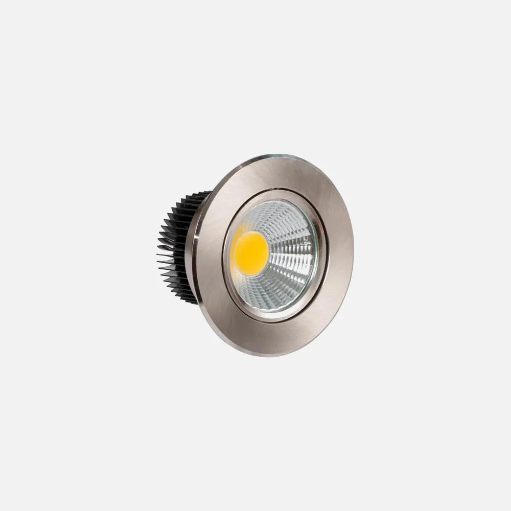 Downlight Redondo Led Jupiter 5w 450lm 4000k Niquel 8.5d