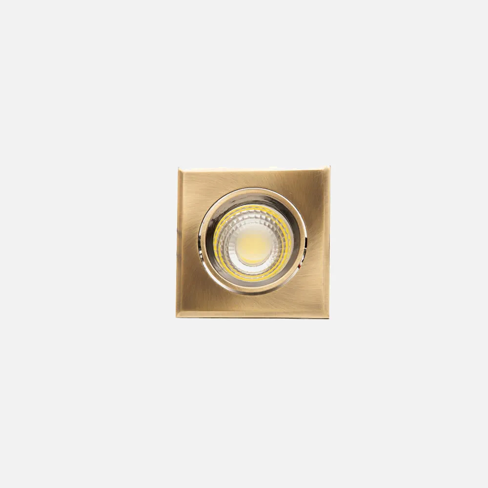 Empotrable Cuadrado Led Urano 5w 450lm 4000k Cuero 9.5x9.5