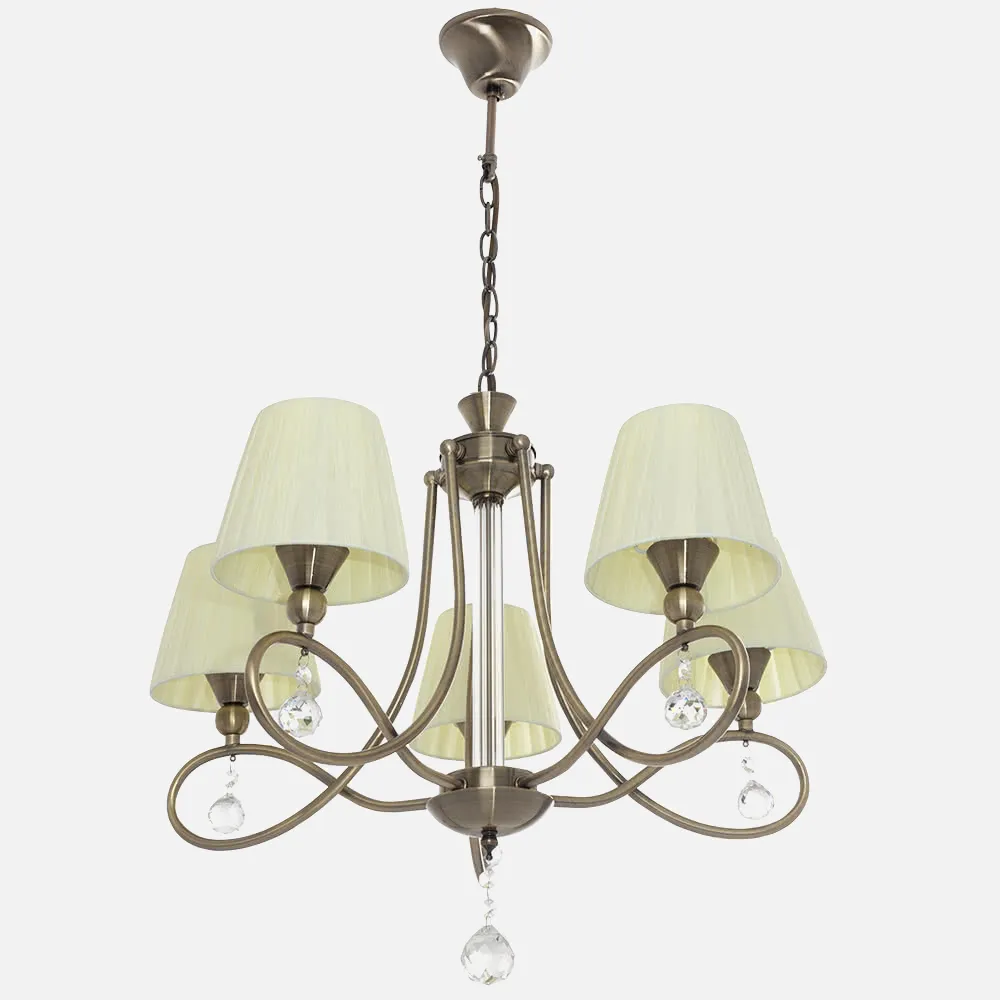 Lampara Ottawa 5xe14 Cuero 56x60d