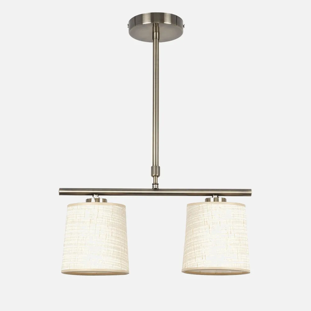 Lampara Serie Poema Cuero/oro 2xe14 Regx40 