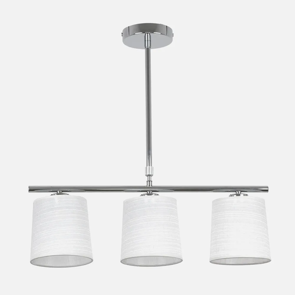Lampara Serie Poema Blanco/cromo 3xe14 Regx55