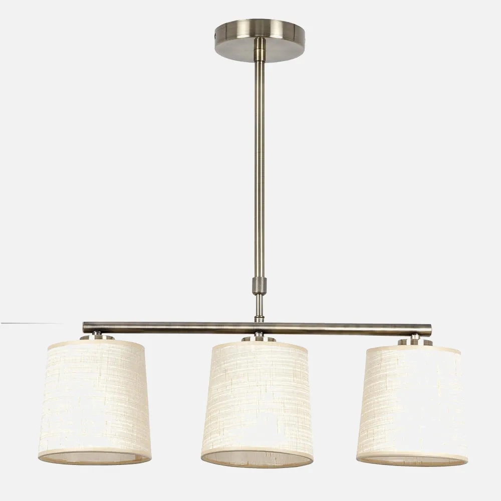 Lampara Serie Poema Cuero/oro 3xe14 Regx55