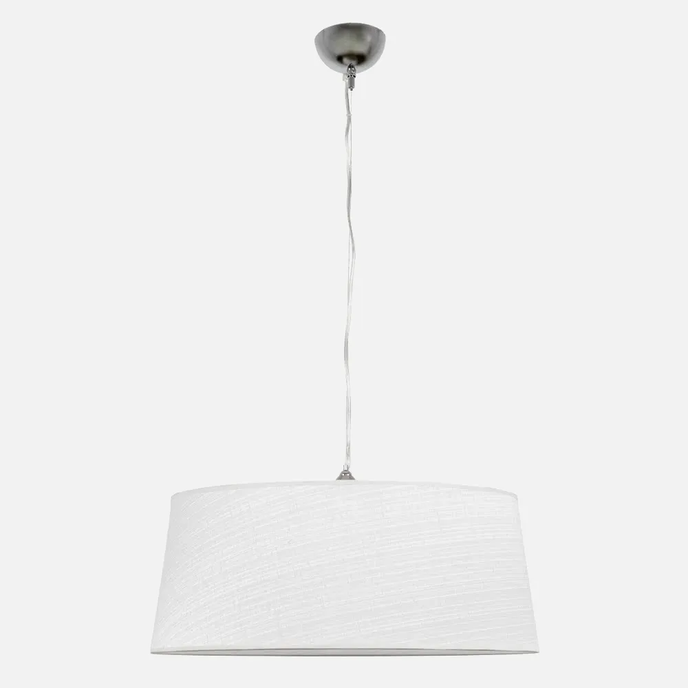 Colgante Serie Poema Blanco/cromo 1xe27 Regx50d