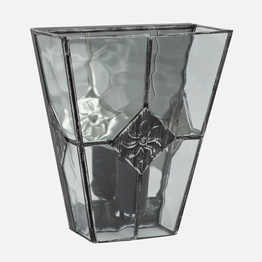 075561010 - Aplique Estepa Plata 1xe27 25x20x12 Cm