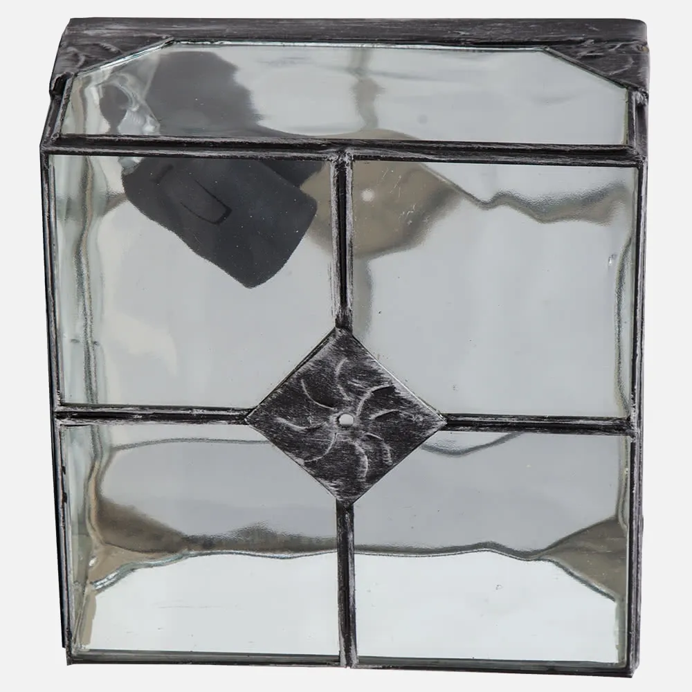 075582010 - Lâmpada de tecto pequena Estepa Silver 1xe27 11x20x20 Cm