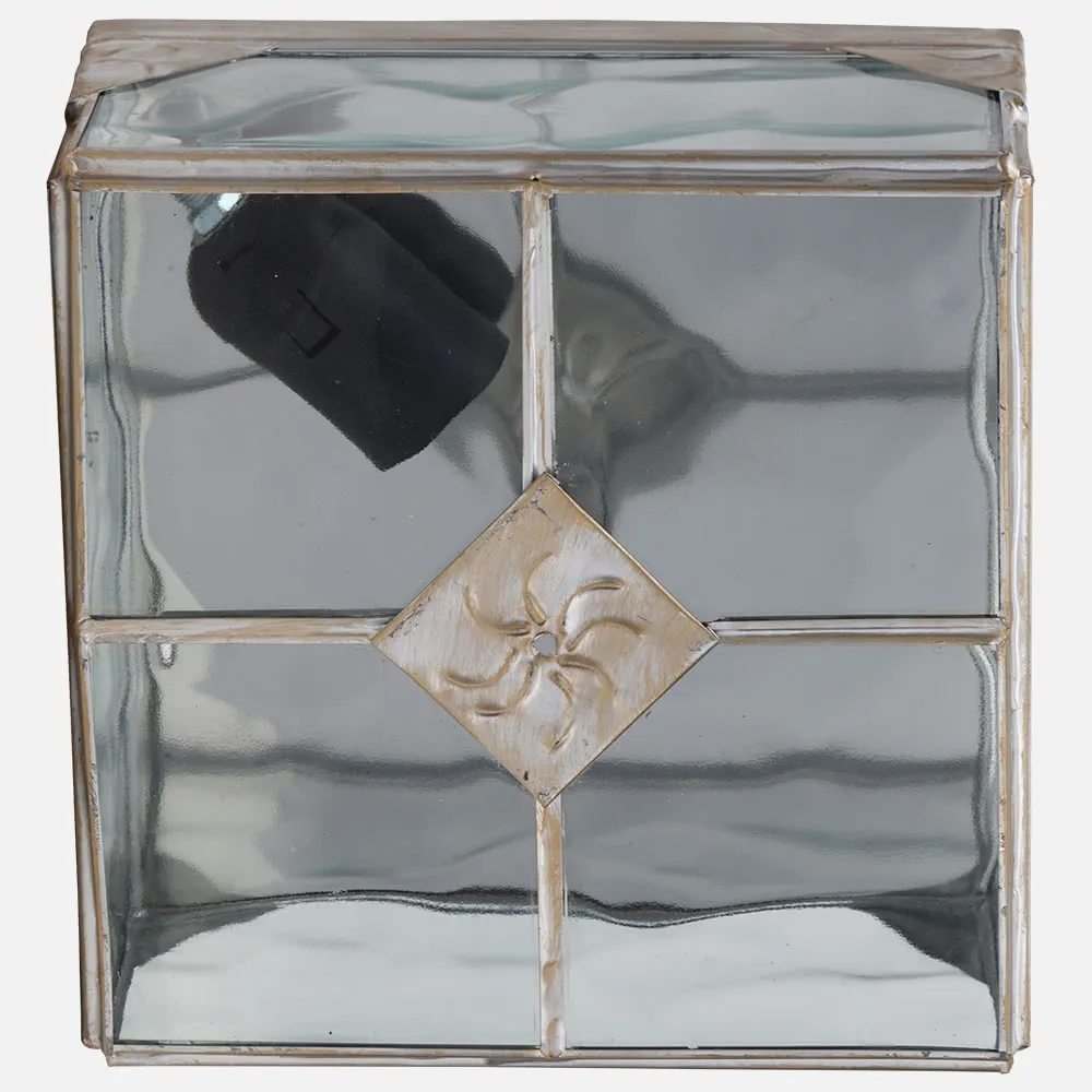 075582029 - Plafon Pequeño Estepa Oro 1xe27 11x20x20 Cm