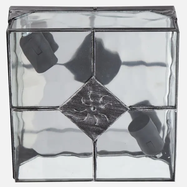 Ceiling light Big Estepa Silver 2xe27 11x25x25 Cm