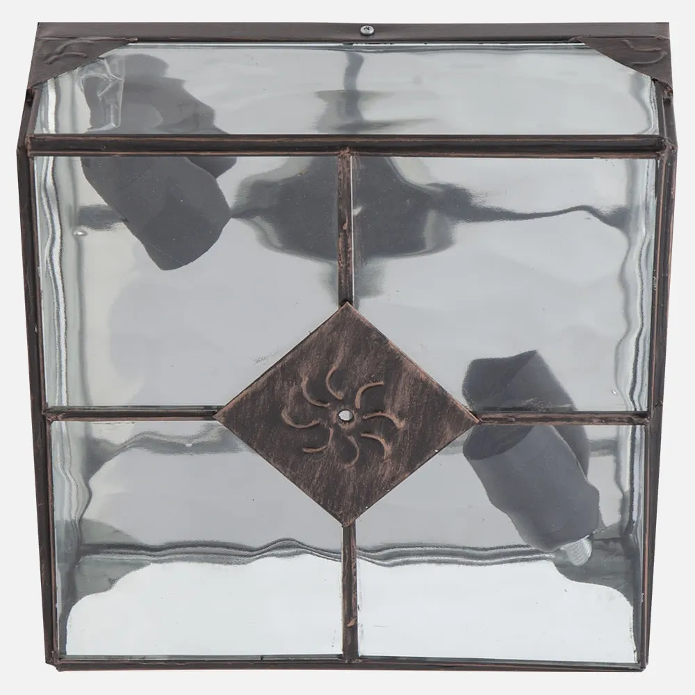 075582511 - Plafon Grande Estepa Cobre 2xe27 11x25x25 Cm