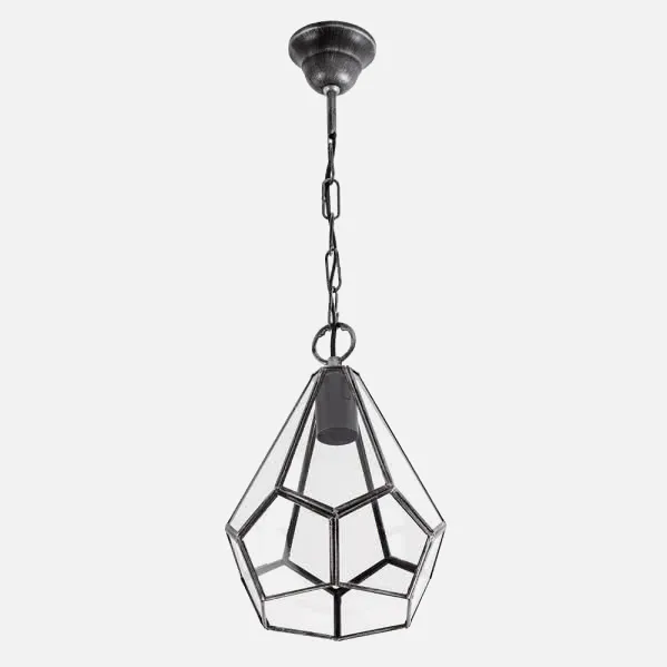 Pendant light Osuna Silver 1xe27 Regx20x20 Cm