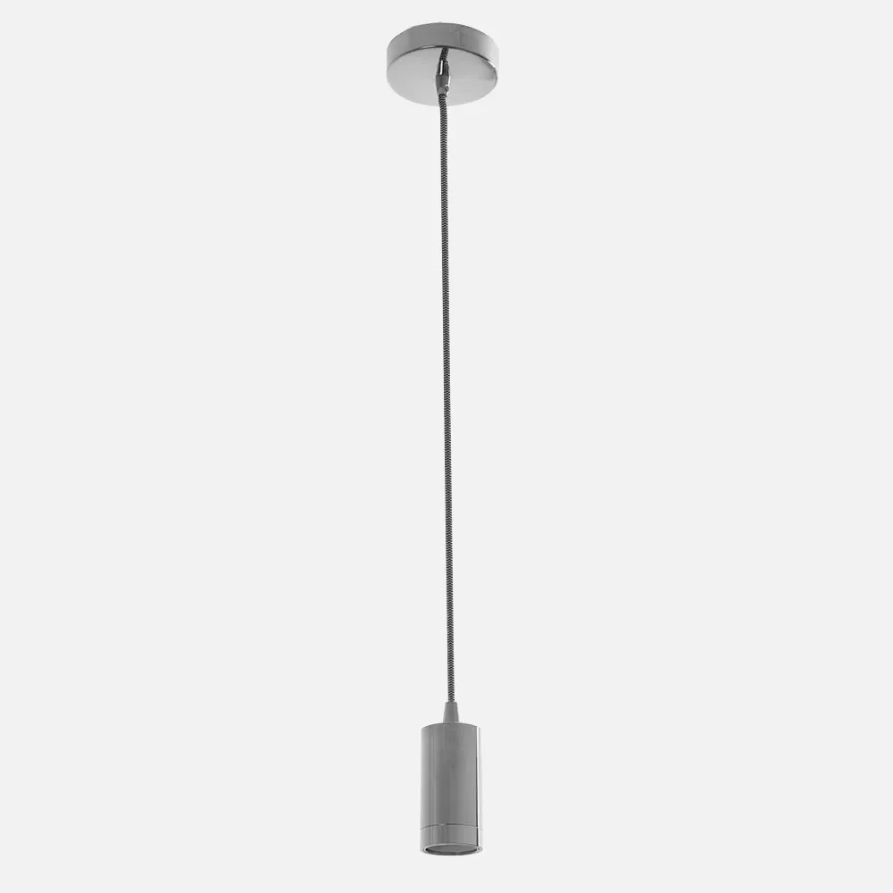 Colgante Katmandu 1xe27 Cromo  20-140x10d