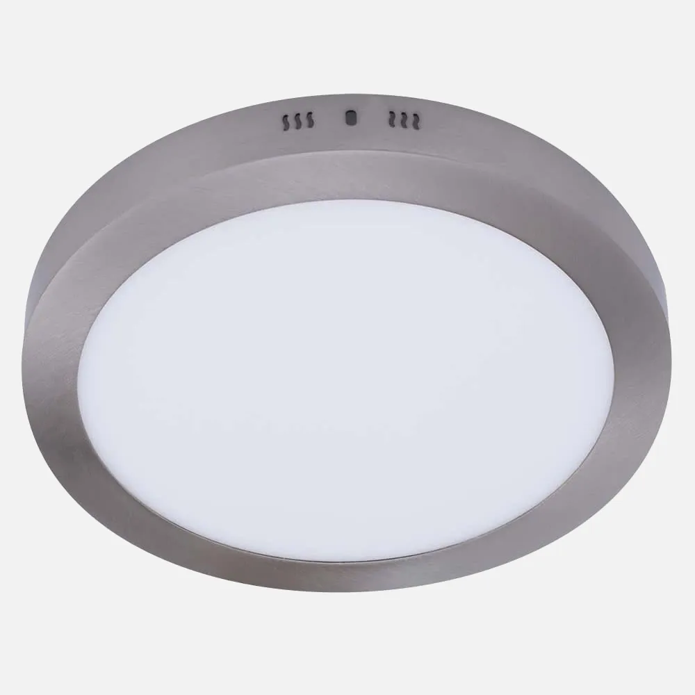 Downlight Sup.red. Aquiles Led 24w Niquel 1800lm 30dx4h 4000k