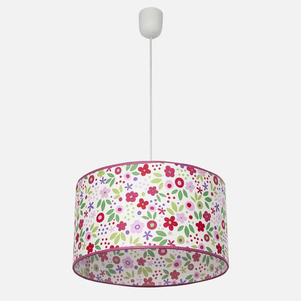 Colgante Bosque Flores De Colores 1xe27 Regx35d