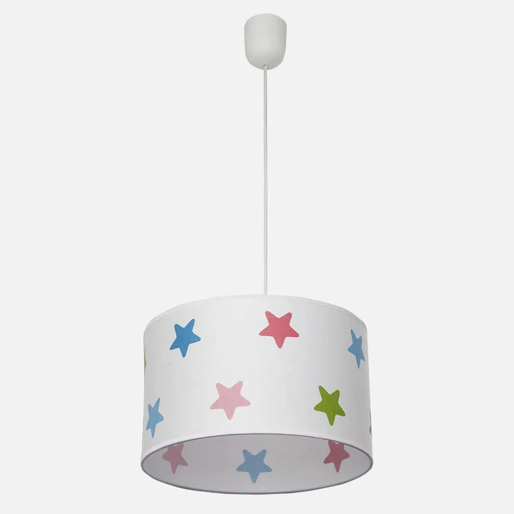 Colgante Star Estrellas De Colores 1xe27 Regx30d