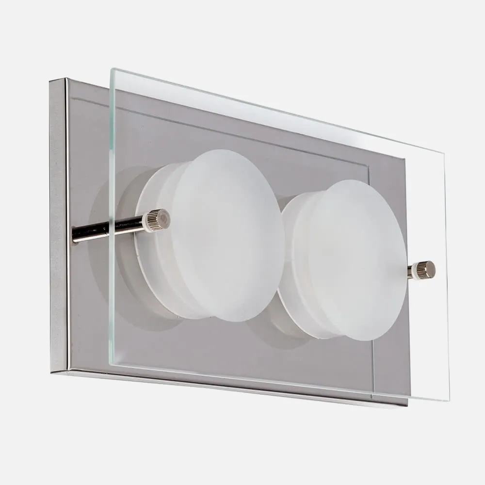 Plafon 2x6w 4000k Antioquia Cromo 800lm  (22x11,5x5,5)