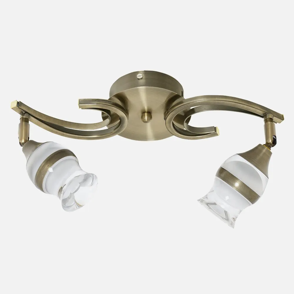 076652014 - Lamp 2x5w 4000k Zodiaco Leather 800lm 22x37x12