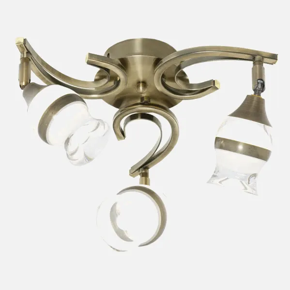 Lamp 3x5w 4000k Zodiaco Leather 1200lm 22x33d