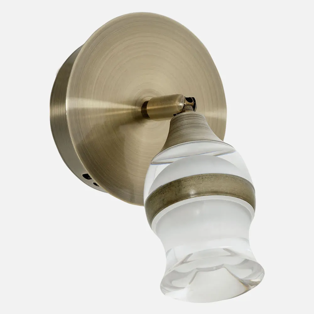 Aplique Zodiaco Cuero 1x5w Led 400lm 4000k 18x16x12