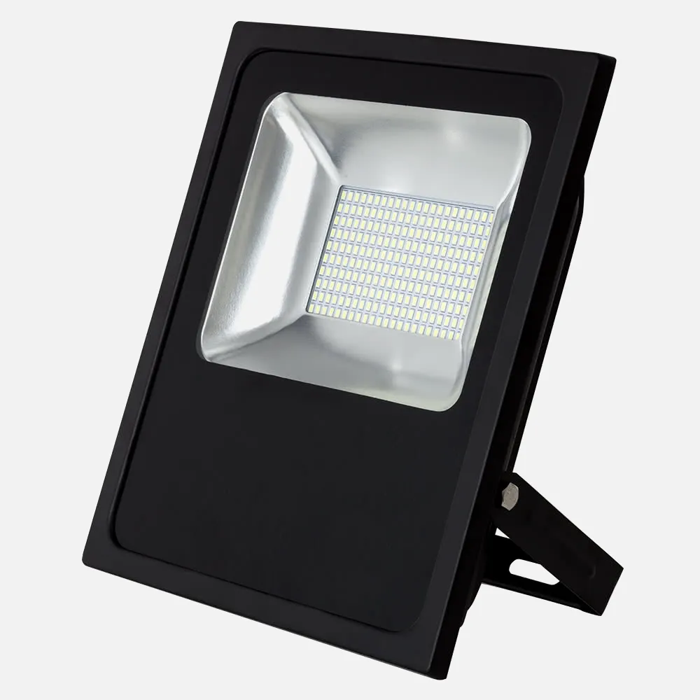 Proyector 100w 6500k Led Smd Quiron Con Sensor 35" 12m Alcance 8000lm 120º (33,5x29x6)