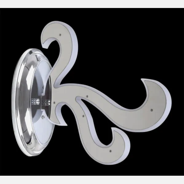 Lâmpada de parede Fuego 1 L Chrome 9w 360lm 4000k 23x12x26,5