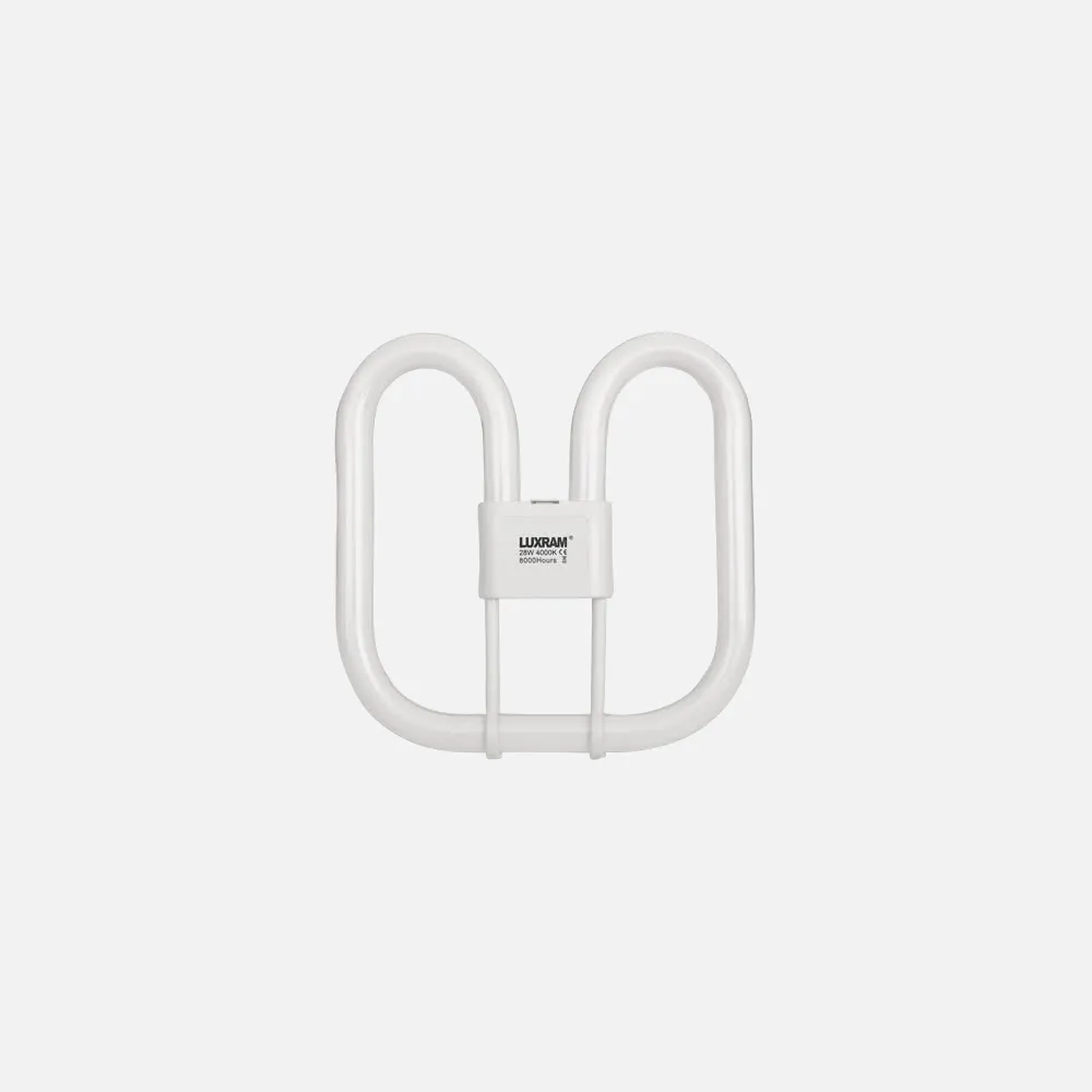 Bombilla 2d Gr10q 4 Pinos 28w 4000k Blanca