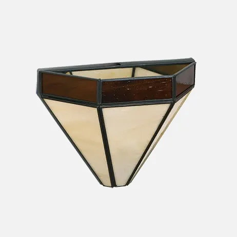 Wall light Adarve 1xe27 Black/beige/brown 18,5x22x11 Cm