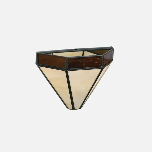 Aplique Adarve 1xe27 Negro/beis/marron 18,5x22x11 Cm