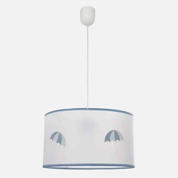 Colgante Lluvia 1xe27 Celeste Regx30d