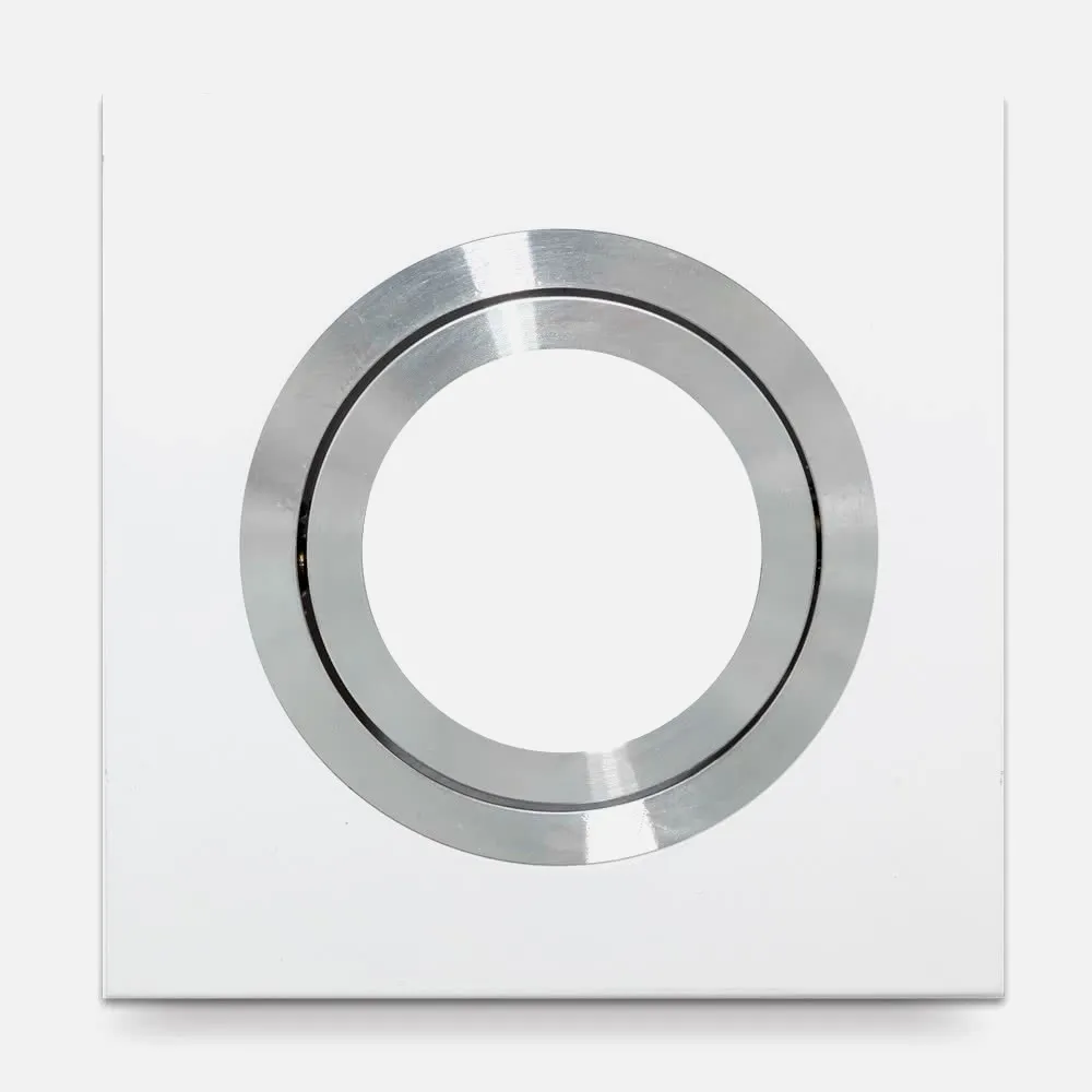 Empotrable Itaca Cuadrado 2,5x10x10 Cm Blanco Gu10 Corte 7 Cm