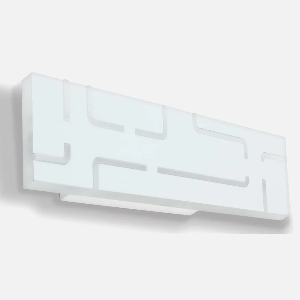 Aplique Led Serie Aton Plata 18w 1080lm 4000k 56cm