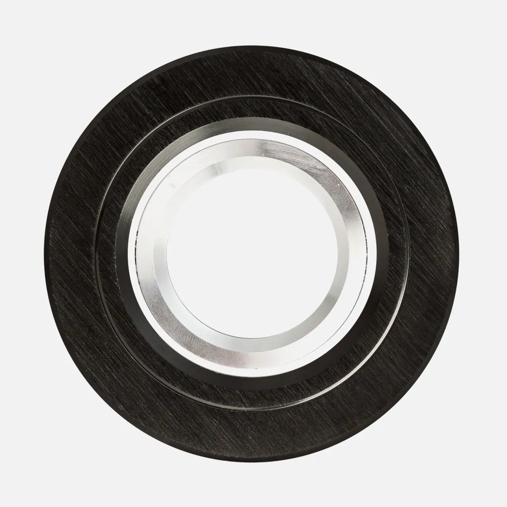 Empotrable Andros Red. 2,5x10x10 Cm Negro/cromo Gu10 Corte 7 Cm